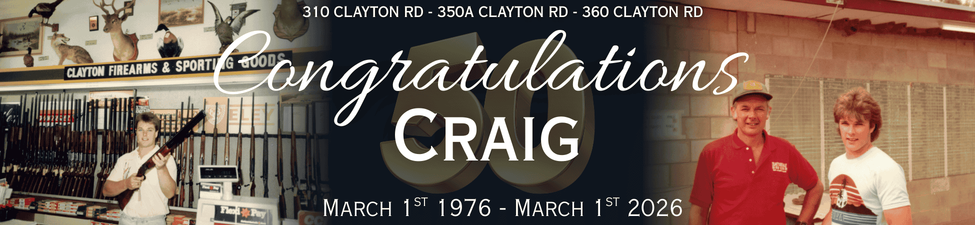 50 craig years Banner