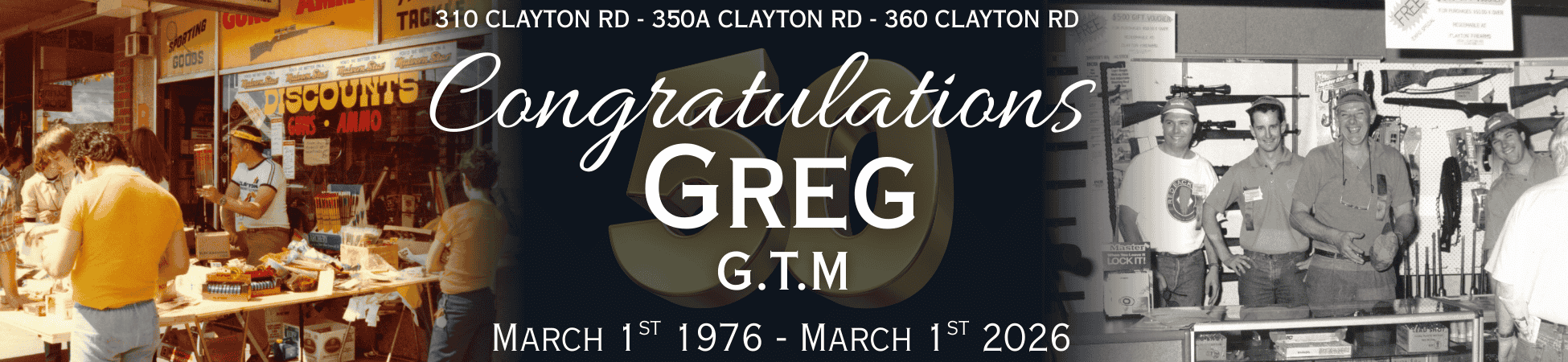 50 greg years Banner