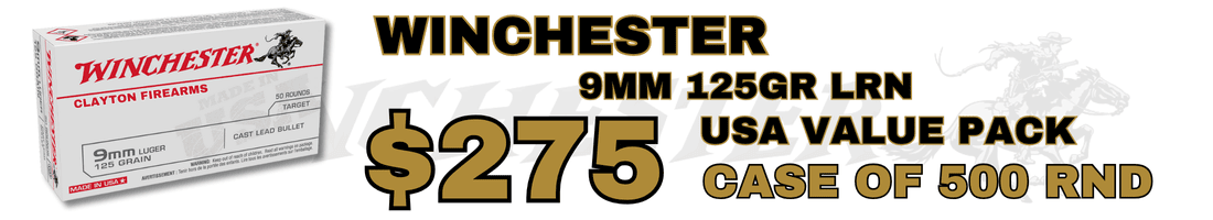 Winchester 9mm Luger 125GR LRN